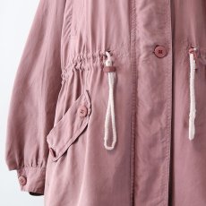 画像7: 80's C & A SILK STAND COLLAR HALF COAT (7)