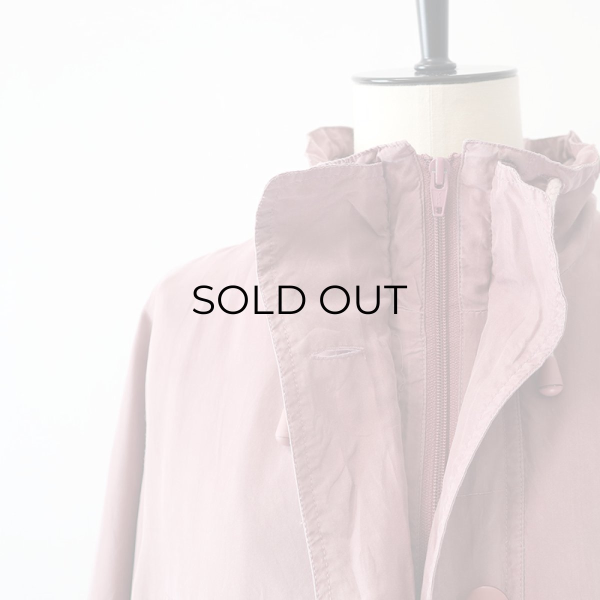 画像6: 80's C & A SILK STAND COLLAR HALF COAT (6)