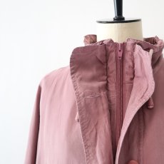 画像6: 80's C & A SILK STAND COLLAR HALF COAT (6)