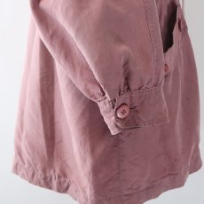 画像10: 80's C & A SILK STAND COLLAR HALF COAT (10)