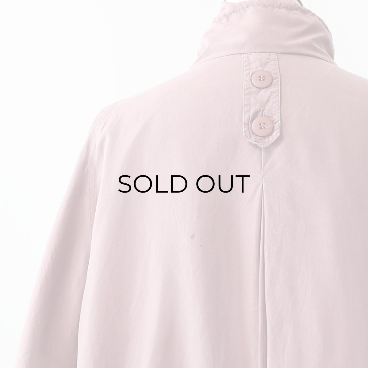 画像8: 80's C & A SILK STAND COLLAR HALF COAT (8)