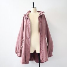 画像2: 80's C & A SILK STAND COLLAR HALF COAT (2)