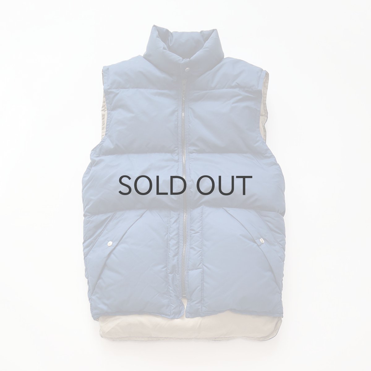 画像1: 80's Down Peak NYLON ZIP DOWN VEST (1)