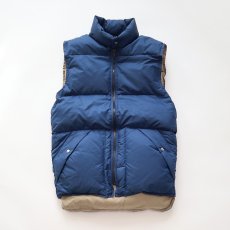 画像1: 80's Down Peak NYLON ZIP DOWN VEST (1)