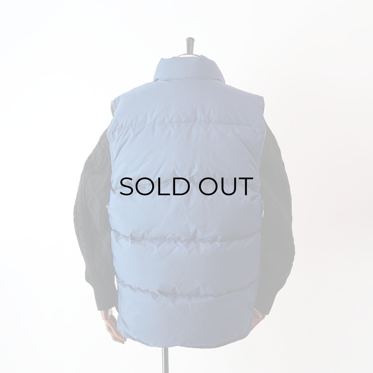 画像10: 80's Down Peak NYLON ZIP DOWN VEST (10)