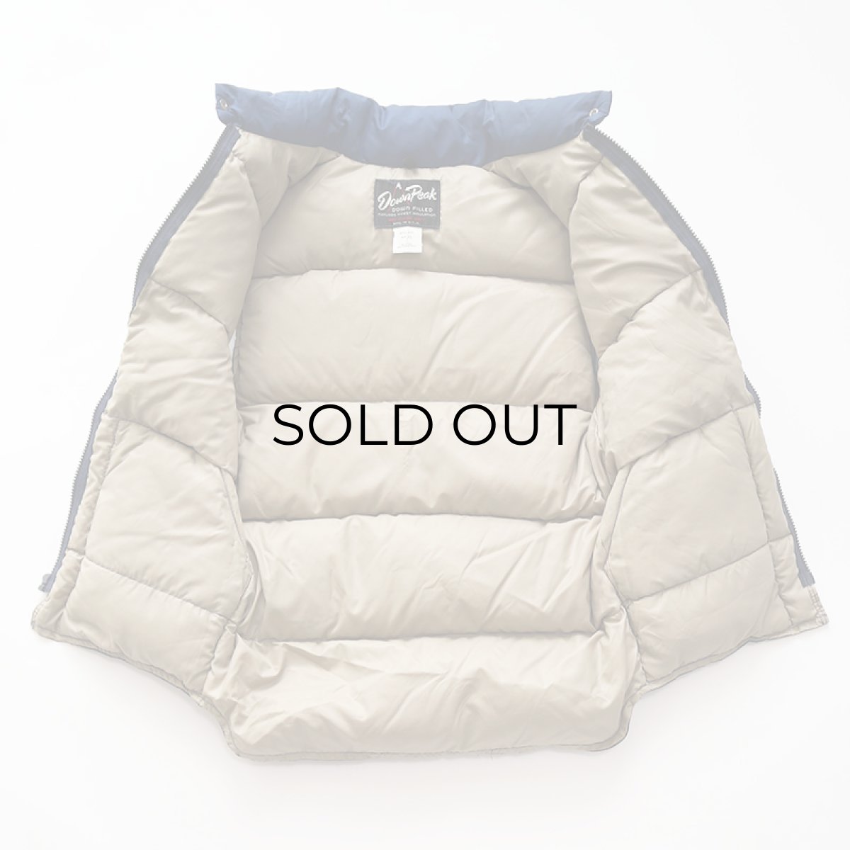 画像2: 80's Down Peak NYLON ZIP DOWN VEST (2)
