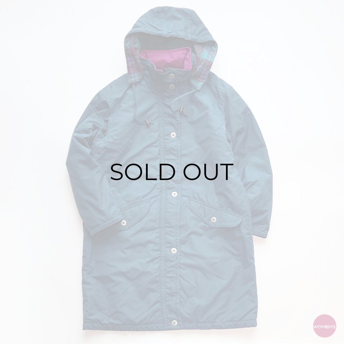 画像1: 〜90's L.L. Bean NYLON WOOL CHECK LINING PADDED OUDOOR COAT with HOOD (1)