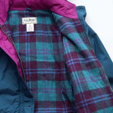 画像6: 〜90's L.L. Bean NYLON WOOL CHECK LINING PADDED OUDOOR COAT with HOOD (6)