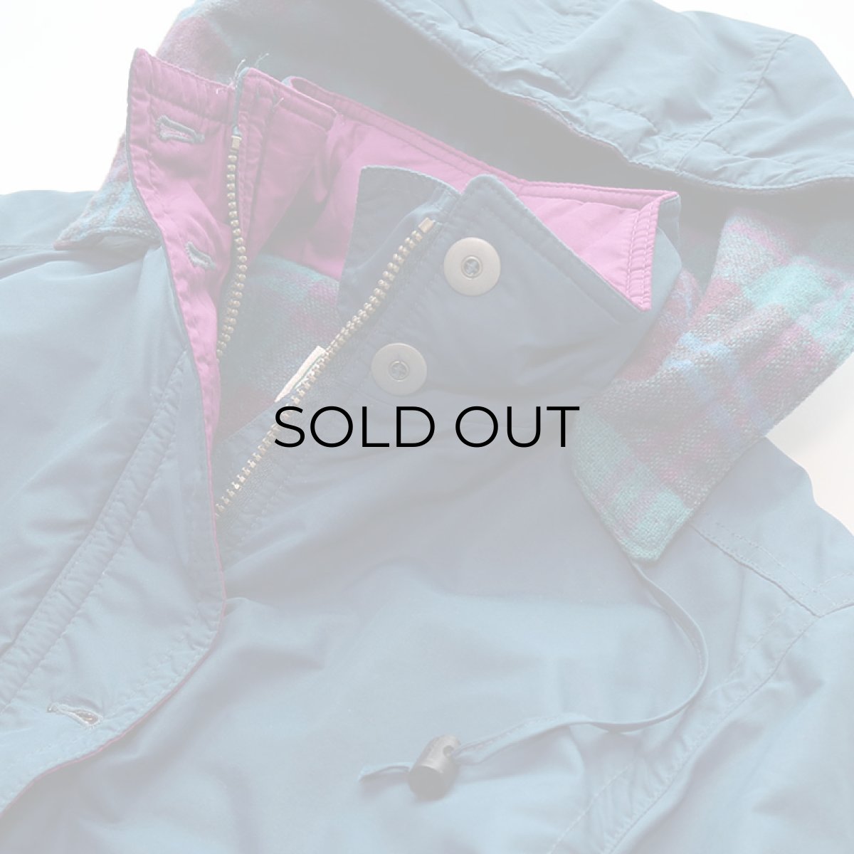 画像5: 〜90's L.L. Bean NYLON WOOL CHECK LINING PADDED OUDOOR COAT with HOOD (5)