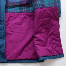 画像7: 〜90's L.L. Bean NYLON WOOL CHECK LINING PADDED OUDOOR COAT with HOOD (7)