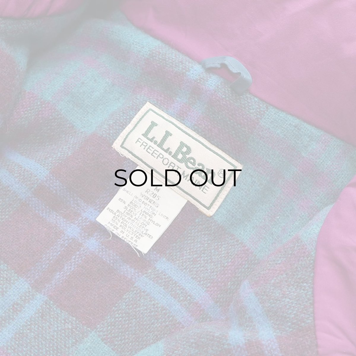 画像11: 〜90's L.L. Bean NYLON WOOL CHECK LINING PADDED OUDOOR COAT with HOOD (11)