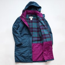 画像2: 〜90's L.L. Bean NYLON WOOL CHECK LINING PADDED OUDOOR COAT with HOOD (2)