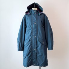 画像17: 〜90's L.L. Bean NYLON WOOL CHECK LINING PADDED OUDOOR COAT with HOOD (17)