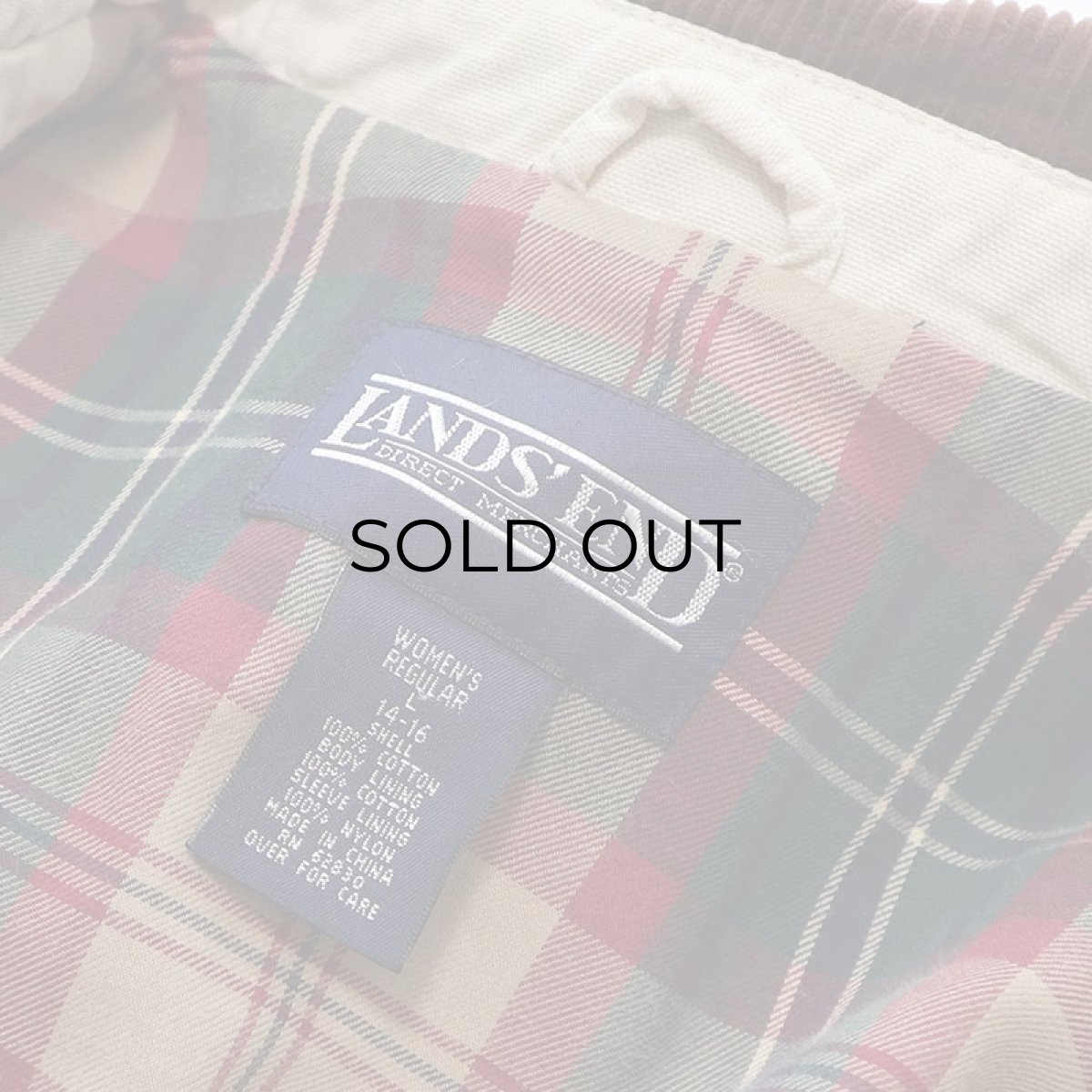 画像9: 〜90's LANDS' END COTTON CANVAS HUNTING style FIELD JACKET (9)