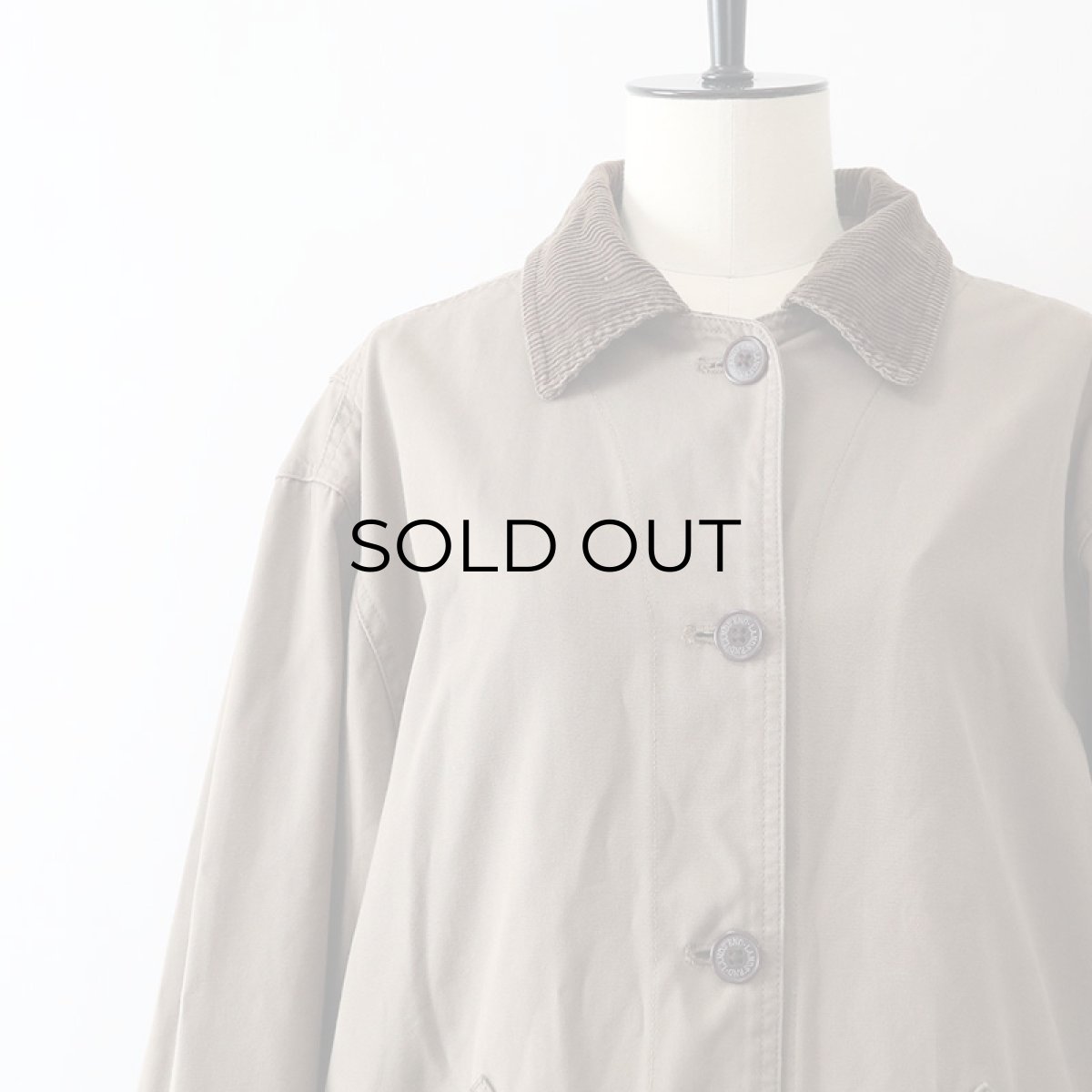 画像4: 〜90's LANDS' END COTTON CANVAS HUNTING style FIELD JACKET (4)