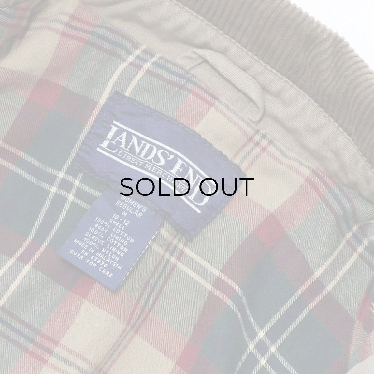 画像15: 〜90's LANDS' END COTTON CANVAS HUNTING style FIELD JACKET (15)