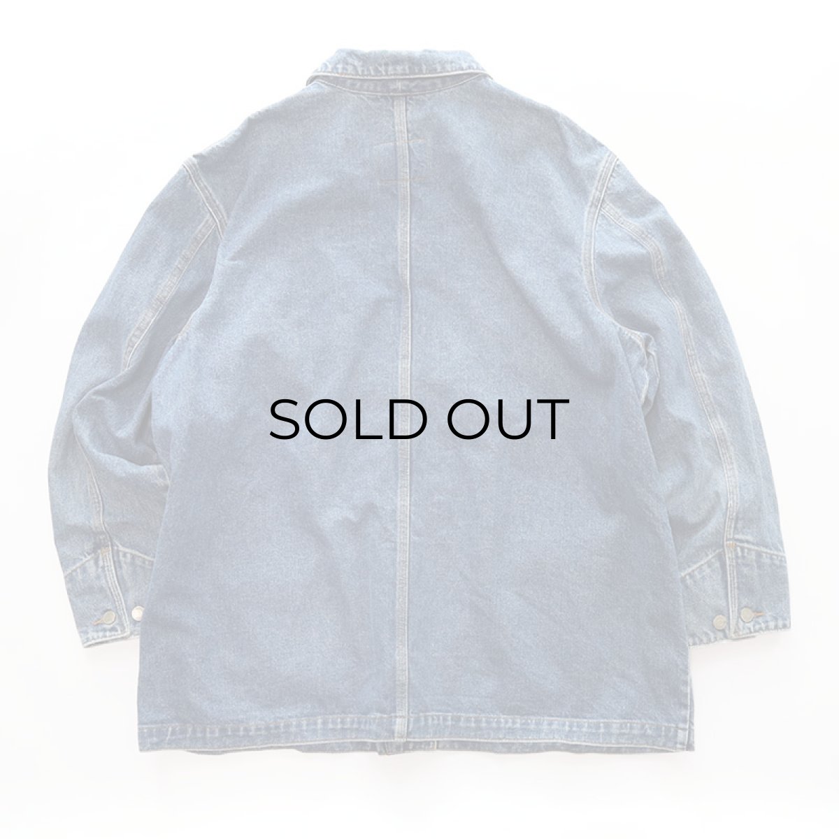 画像3: 90's RALPH LAUREN "LAUREN JEANS Co." COTTON DENIM CHORE JACKET (3)