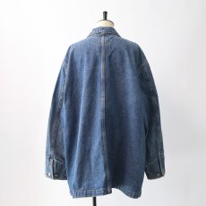 画像12: 90's RALPH LAUREN "LAUREN JEANS Co." COTTON DENIM CHORE JACKET (12)