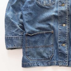 画像5: 90's RALPH LAUREN "LAUREN JEANS Co." COTTON DENIM CHORE JACKET (5)