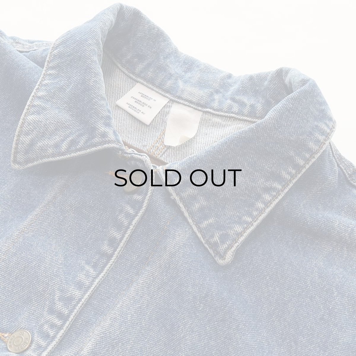 画像6: 90's RALPH LAUREN "LAUREN JEANS Co." COTTON DENIM CHORE JACKET (6)