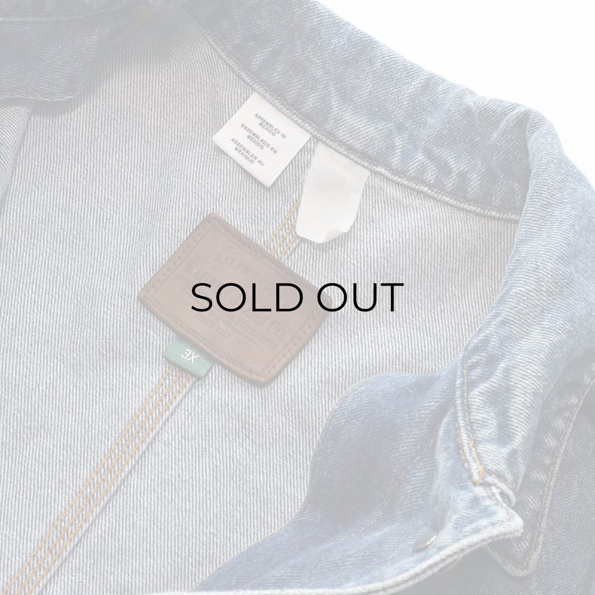 画像7: 90's RALPH LAUREN "LAUREN JEANS Co." COTTON DENIM CHORE JACKET (7)