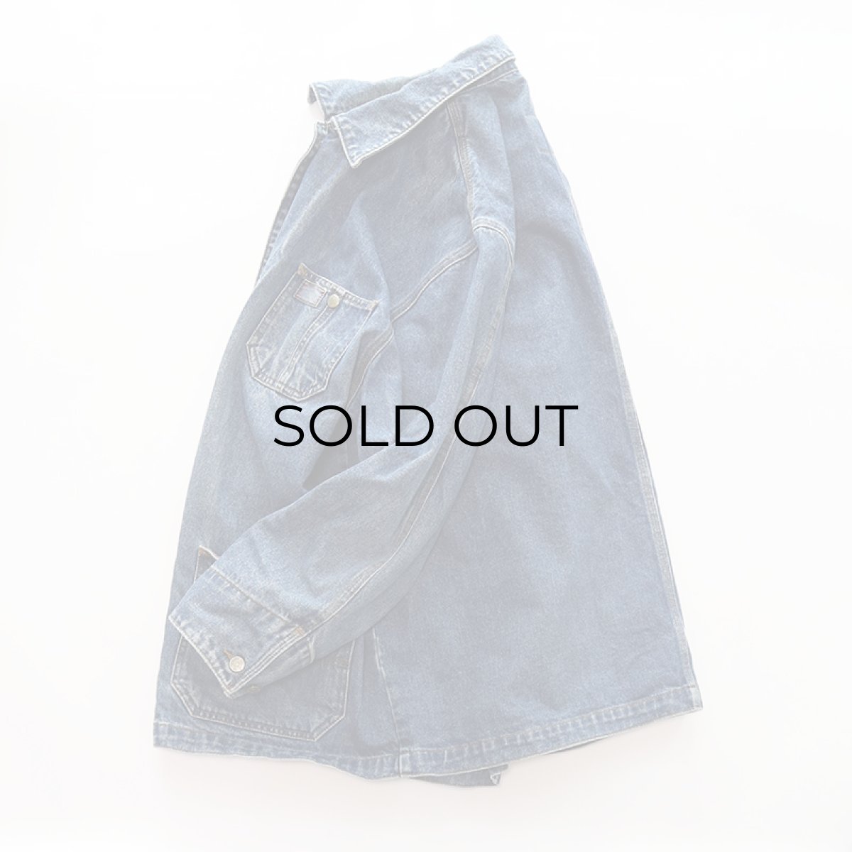 画像2: 90's RALPH LAUREN "LAUREN JEANS Co." COTTON DENIM CHORE JACKET (2)