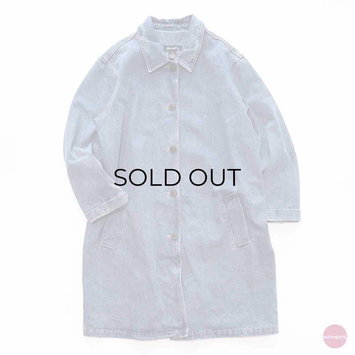 画像1: 90's DENIM & Co. COTTON DENIM COAT (1)