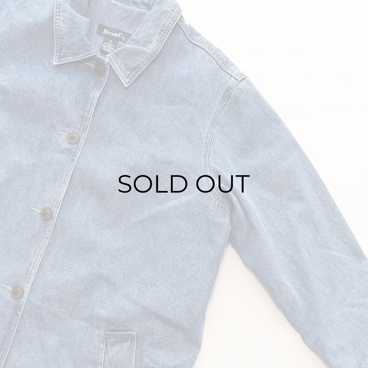 画像4: 90's DENIM & Co. COTTON DENIM COAT (4)