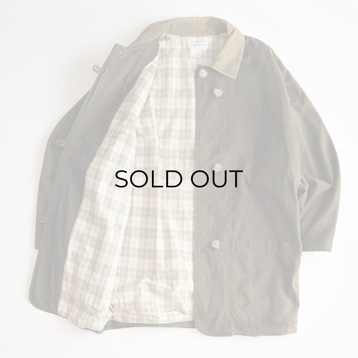 画像2: 80's AnnTaylor COTTON Lt. CANVAS WORK style JACKET (2)