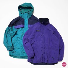 画像1: 〜90's Columbia NYLON 3-WAY MOUNTAIN PARKA "NYLON PARKA & NYLON FLEECE LINING BLOUSON"  (1)