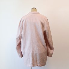 画像9: 80's Christy Girl RAYON LINEN PIN CHECK EASY JACKET "MADE IN USA" (9)