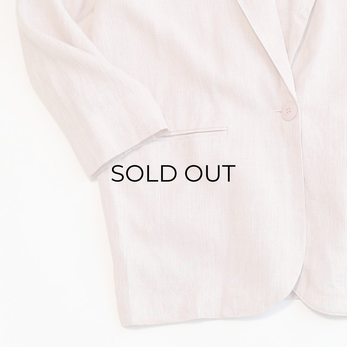 画像4: 80's Christy Girl RAYON LINEN PIN CHECK EASY JACKET "MADE IN USA" (4)