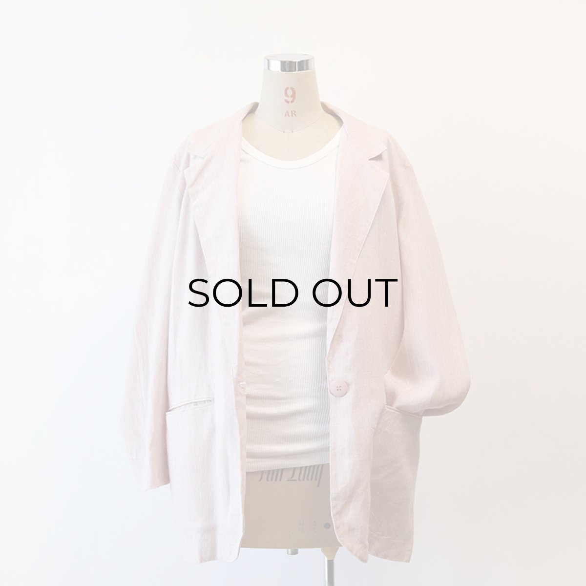 画像7: 80's Christy Girl RAYON LINEN PIN CHECK EASY JACKET "MADE IN USA" (7)