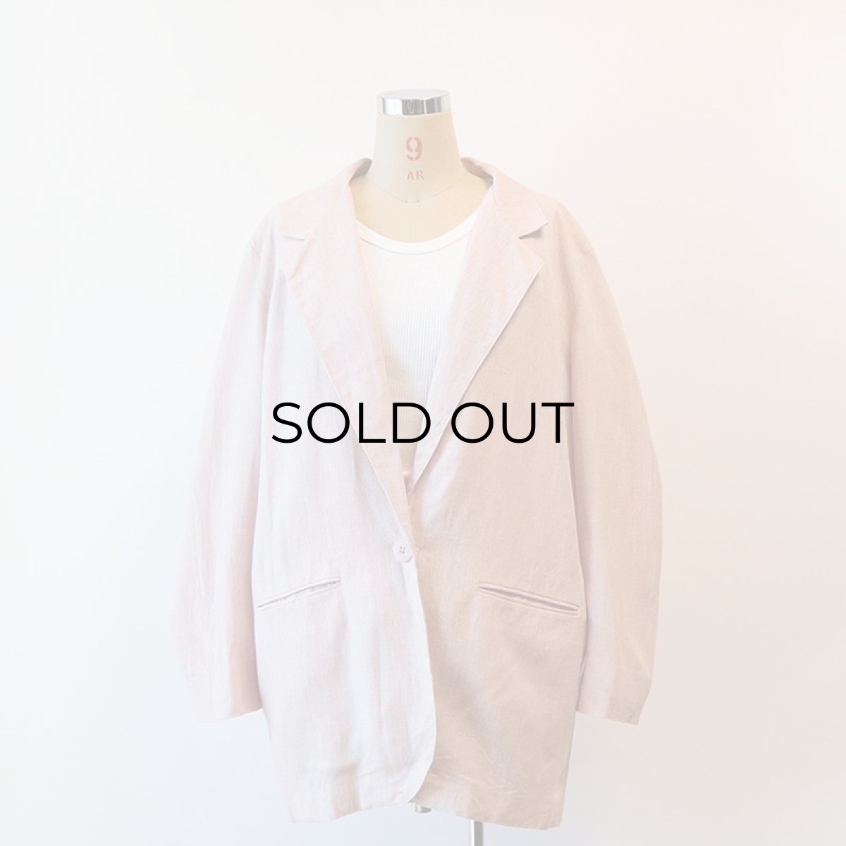 画像8: 80's Christy Girl RAYON LINEN PIN CHECK EASY JACKET "MADE IN USA" (8)