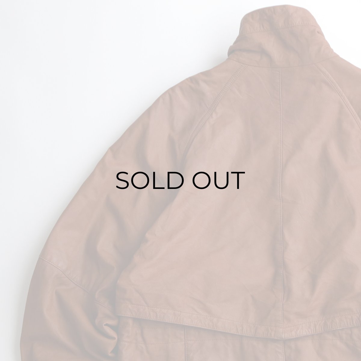 画像7: 80's UNKNOWN BRAND LEATHER WOMEN'S DESIGN HALF COAT (7)