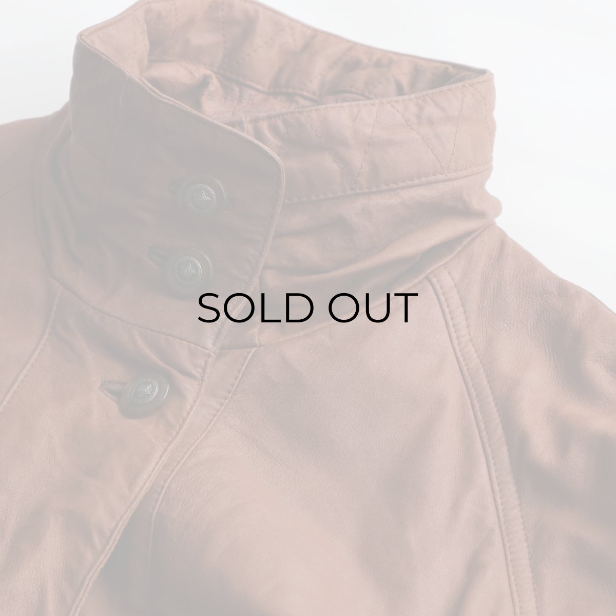 画像8: 80's UNKNOWN BRAND LEATHER WOMEN'S DESIGN HALF COAT (8)