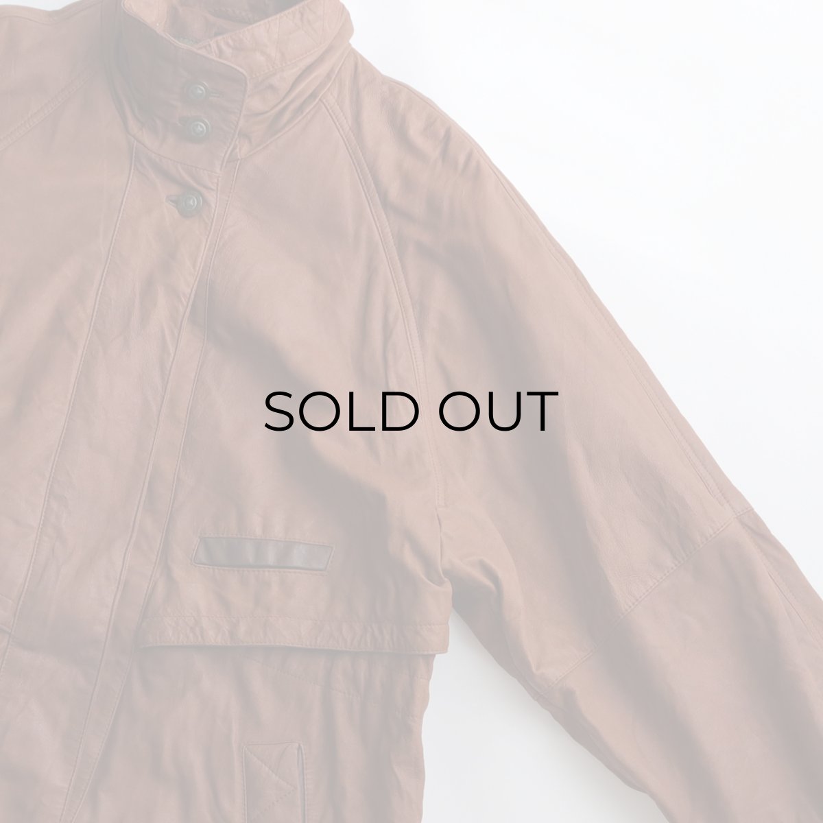 画像5: 80's UNKNOWN BRAND LEATHER WOMEN'S DESIGN HALF COAT (5)