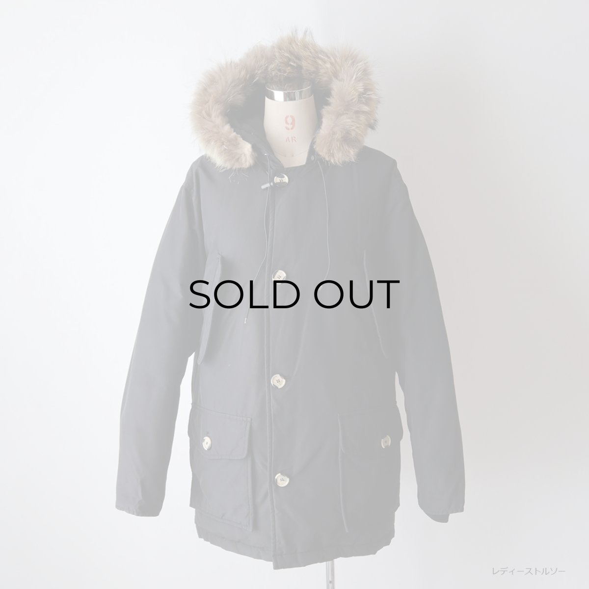 画像15: WILKER BLACK COTTON NYLON FUR HOODED ARCTIC PARKA style DOWN JACKET (15)