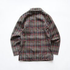 画像3: KTURR RAMIE COTTON CHECK W-BREASTED TAILORED JACKET (3)