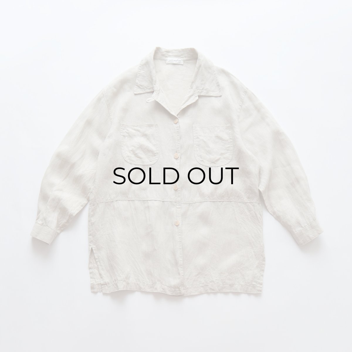 画像1: Sarafina LINEN LOOP COLLAR SHIRT JACKET (1)