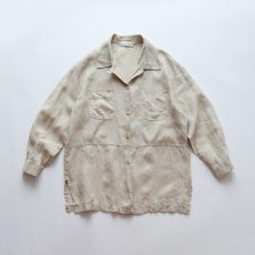 画像1: Sarafina LINEN LOOP COLLAR SHIRT JACKET (1)