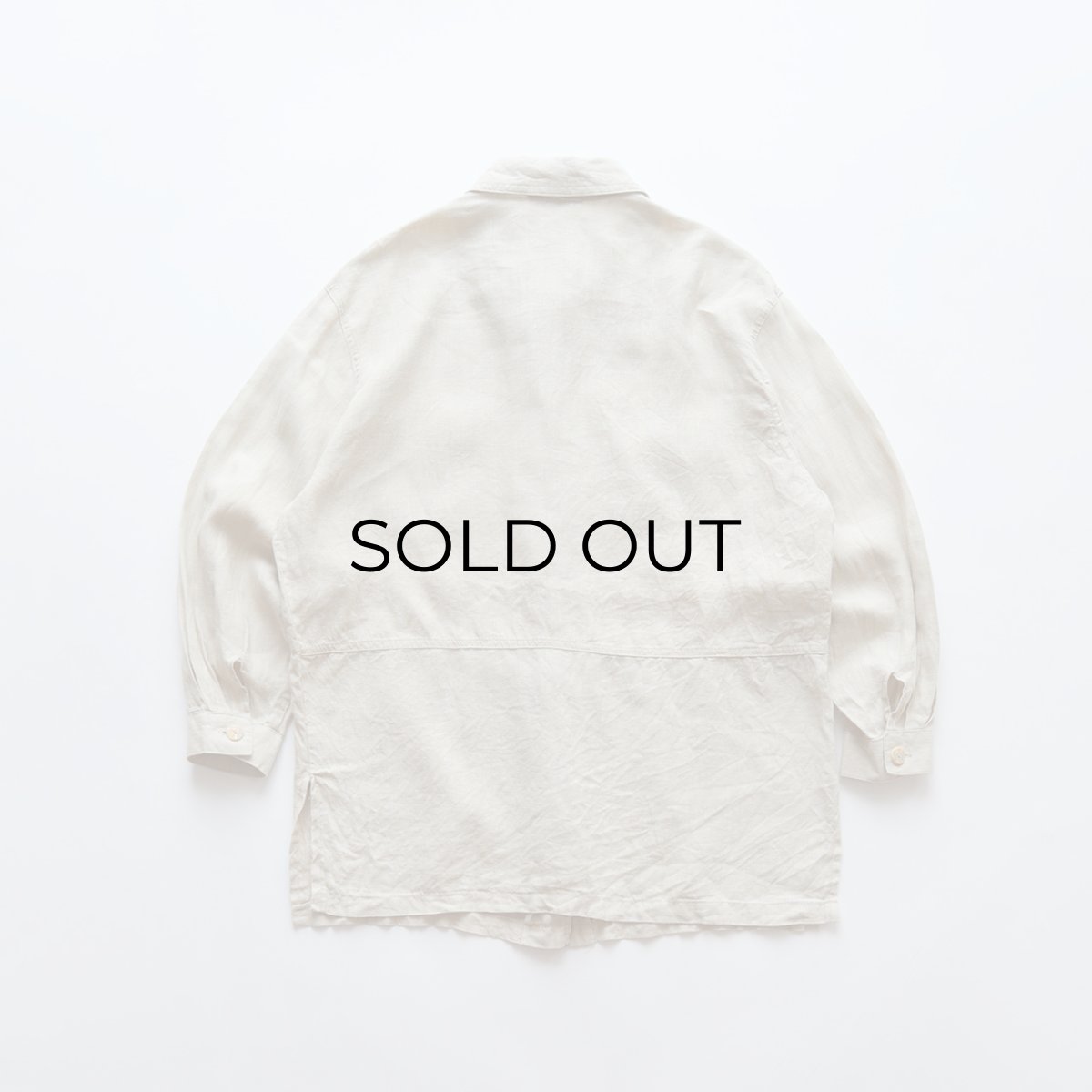 画像3: Sarafina LINEN LOOP COLLAR SHIRT JACKET (3)