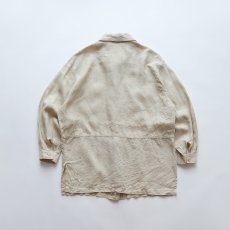 画像3: Sarafina LINEN LOOP COLLAR SHIRT JACKET (3)