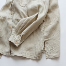 画像6: Sarafina LINEN LOOP COLLAR SHIRT JACKET (6)