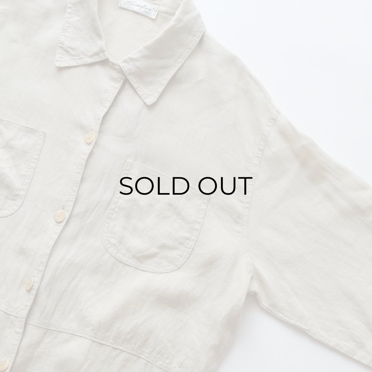 画像4: Sarafina LINEN LOOP COLLAR SHIRT JACKET (4)