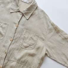 画像4: Sarafina LINEN LOOP COLLAR SHIRT JACKET (4)
