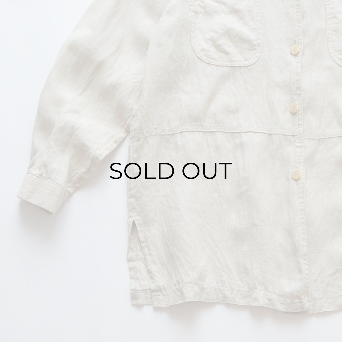 画像5: Sarafina LINEN LOOP COLLAR SHIRT JACKET (5)