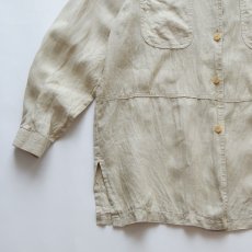 画像5: Sarafina LINEN LOOP COLLAR SHIRT JACKET (5)