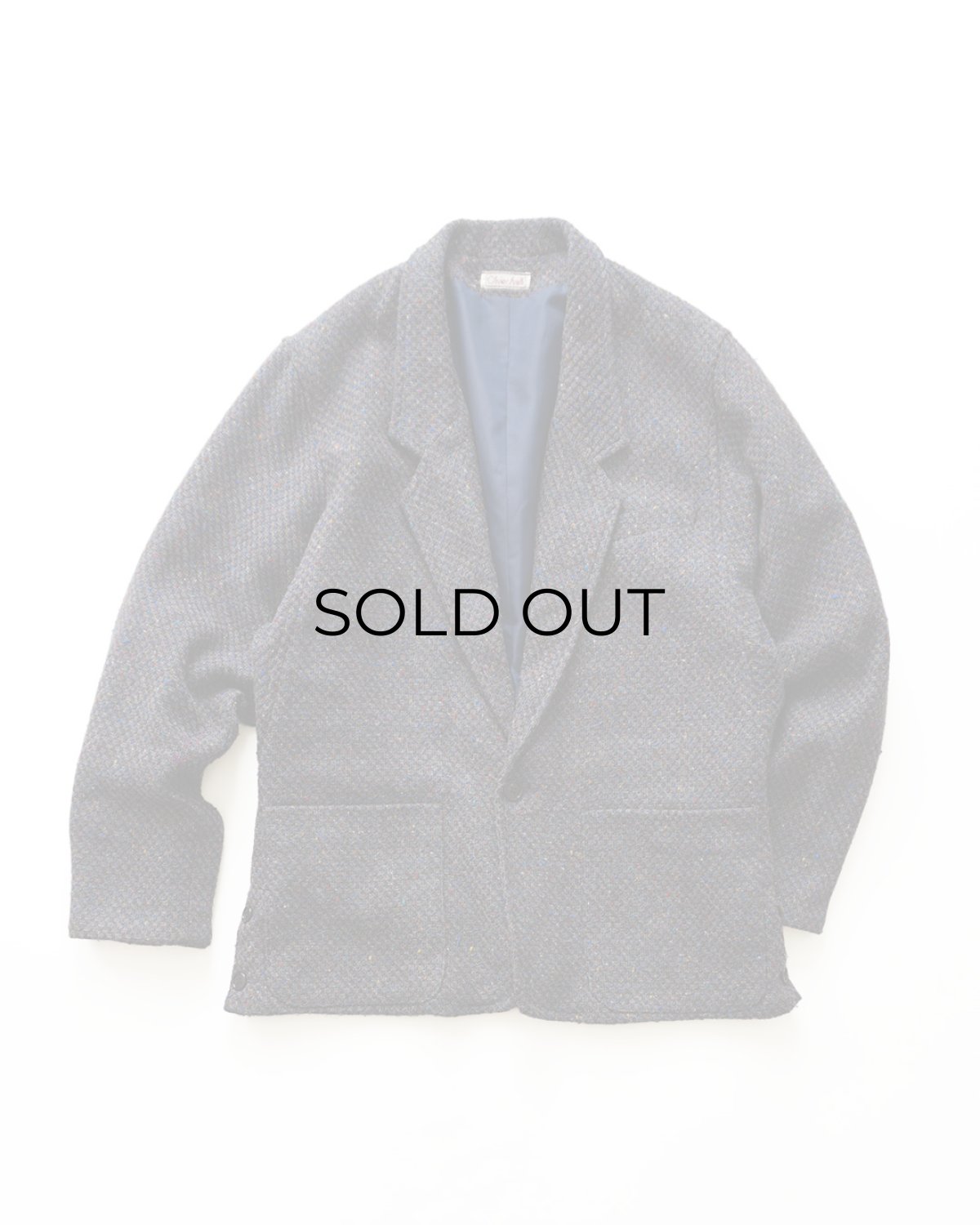 画像1: 〜80's Olivier Strelli WOOL TWEED DOLMAN SLEEVE TAILORED JACKET (1)