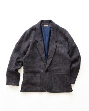 画像1: 〜80's Olivier Strelli WOOL TWEED DOLMAN SLEEVE TAILORED JACKET (1)